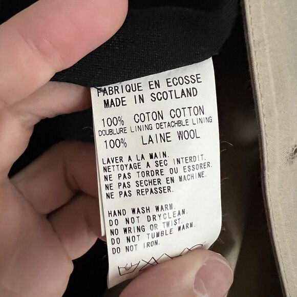 Y's Yohji Yamamoto ARCHIVE Womens Trench Coat Jacket Size 4 Made in Japan - Picture 7 of 10